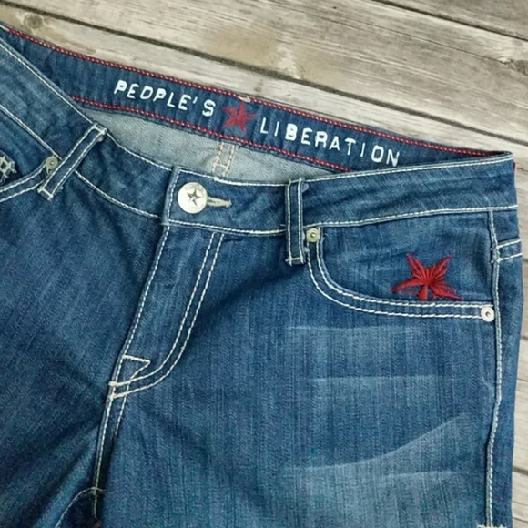 Anthropologie Denim - People's Liberation Janine Cuffed Capri Jeans